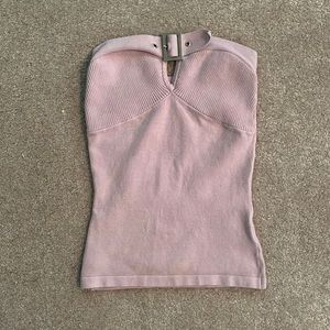 Pink Tube Top with Buckle XS spandex Every Day  Wear 🧷